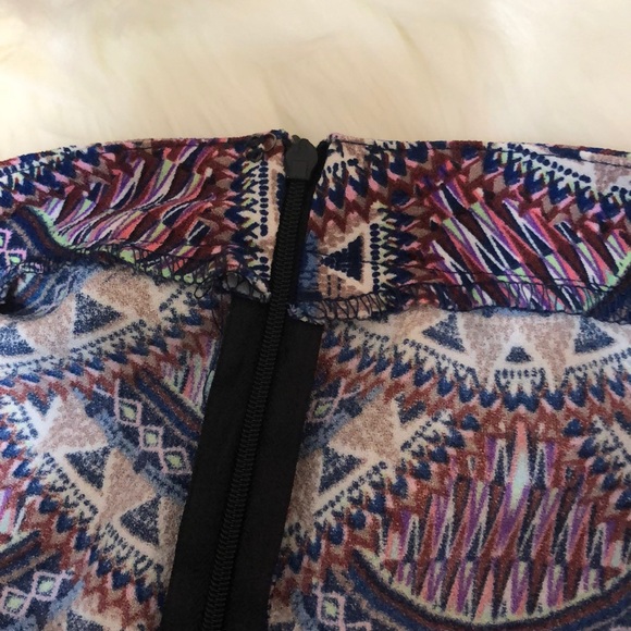 Pink Republic | Boho Print Overlap Skort. L - Picture 7 of 8